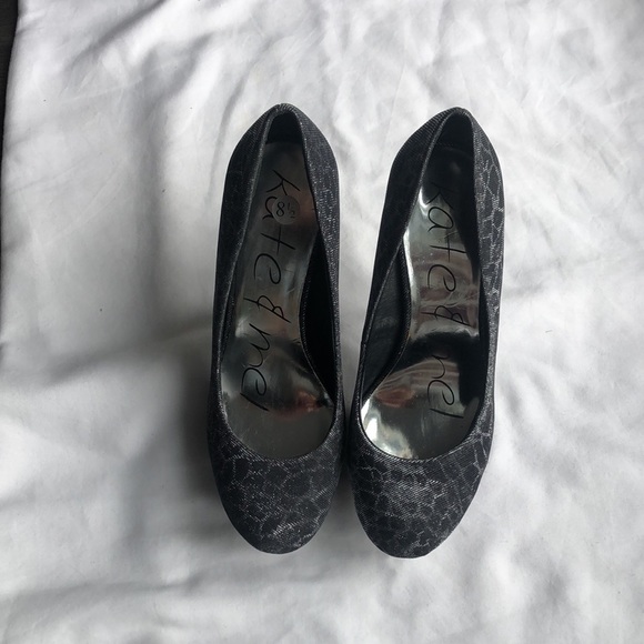 Kate & Mel Sparkly Zebra Platform Heels - Picture 4 of 11